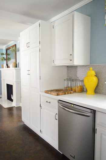 Kitchen Cabinets Updated With Paint Trim With Images Update