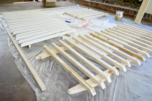 Pergola 26 Lath Priming