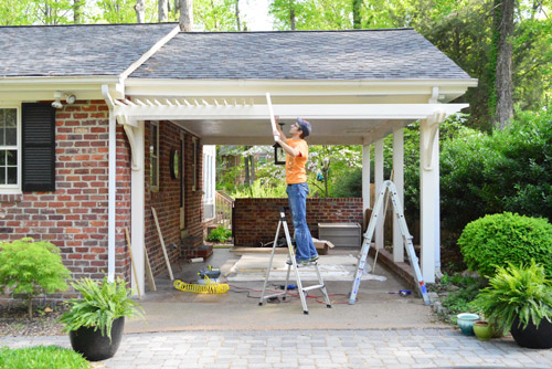 Pergola 27 John Putting Up