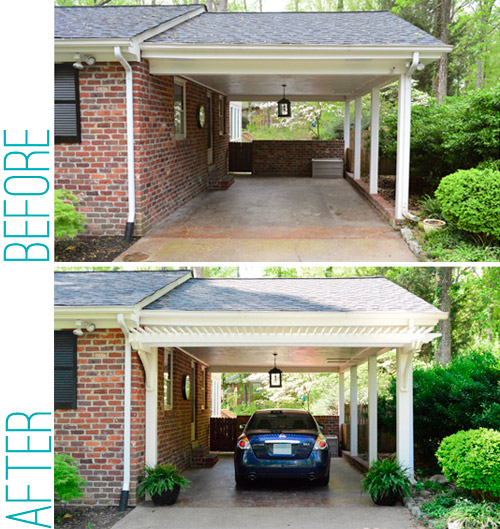 Building A Garage Carport Pergola