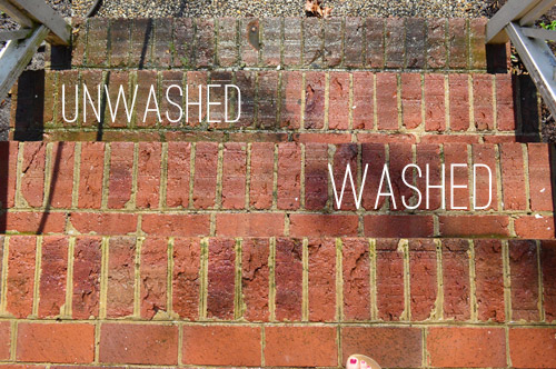 Power washing deals brick