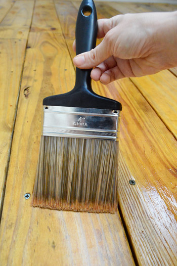 Stain 9 Sherry Backbrushing