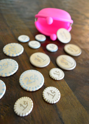 kids play money coins