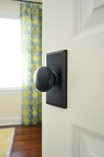 black internal door knobs