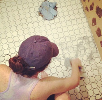 Lily During Grouting