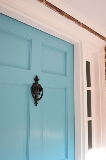 Painting The Back Of Your Front Door A Bold Color Young House Love