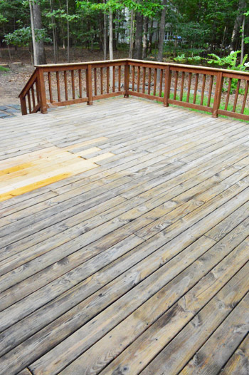 How To Strip &amp; Clean A Deck For Stain | Young House Love