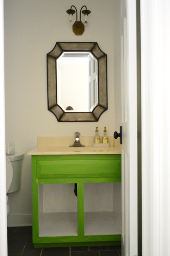 Painting A Bathroom Vanity (Again) - Dream Green DIY