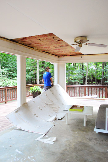 How To Tear Down An Old Ceiling Young