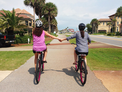 Destin Biking Hand Holding