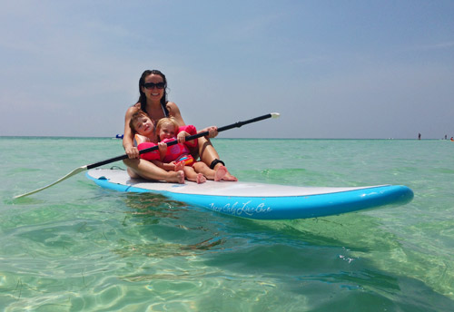 Destin SUP Katie With Kids