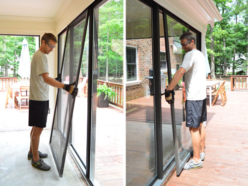 Sunroom 4 Removing Screen