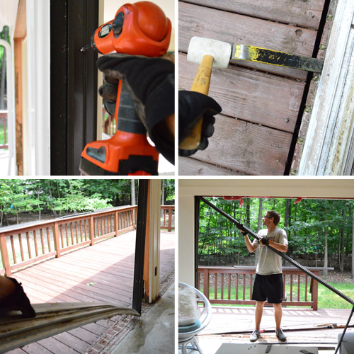 Sunroom 9 Removing Frame