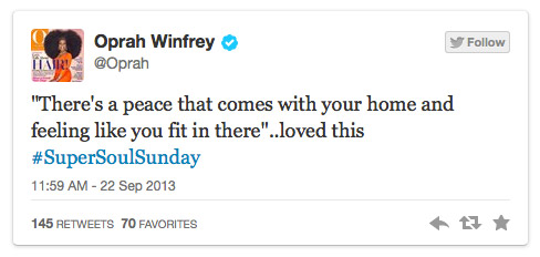 Oprah Tweet
