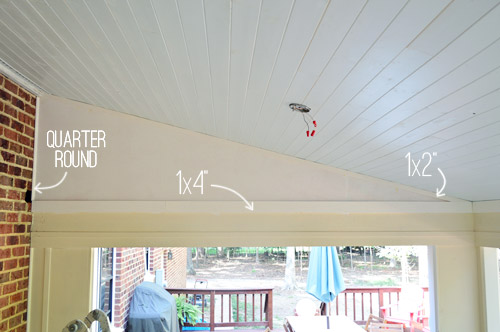 Caulking And Painting Young House, How To Cut Quarter Round Inside Corners On Ceiling Trims