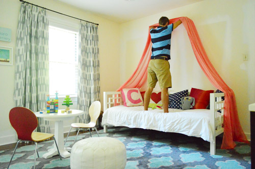 Making A Sweet Simple Bed Canopy Young House Love