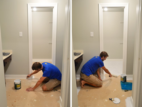 How To Stencil A Floor Young House Love