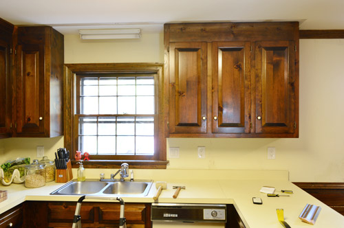 Removing Some Kitchen Cabinets Rehanging One Young House Love