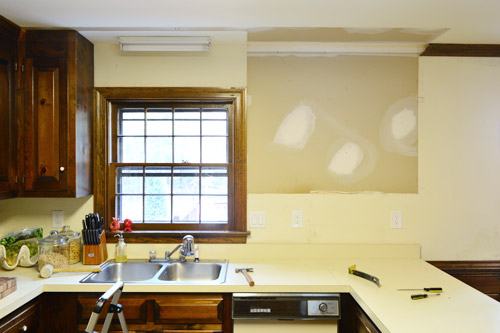 Removing Some Kitchen Cabinets Rehanging One Young House Love