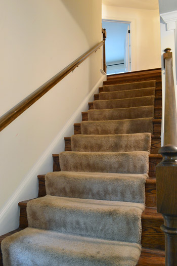 Removing Old Stair Carpet (And 600 Staples)