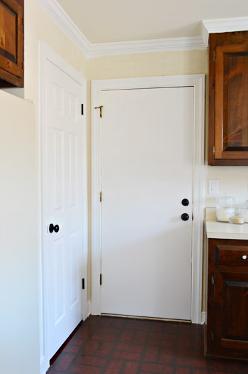 Painting Dark Trim Paneling In The Kitchen Young House Love