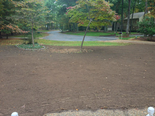 Yard Dirt From Porch