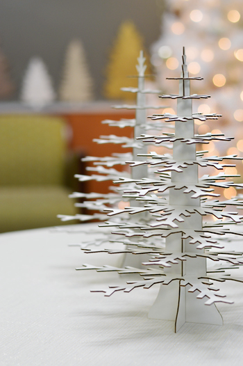 Cardboard Christmas Tree Snowflake Cardboard Safari Puzzle