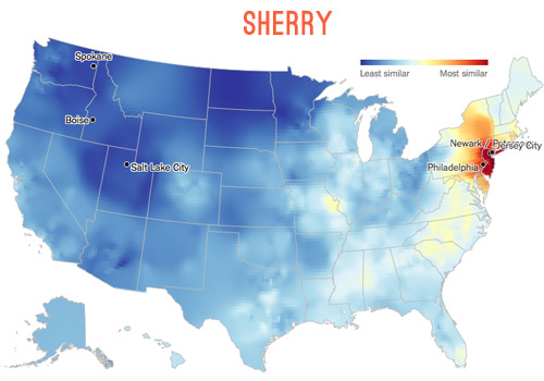 Dialect Map Sherry