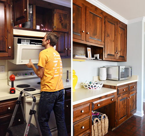 A Simple Solution to Unfinished Backsplash when Removing a Microwave Range  Hood — House by the Preserve