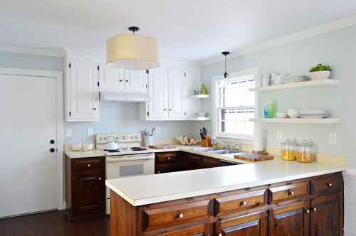 Painting Our Upper Cabinets White