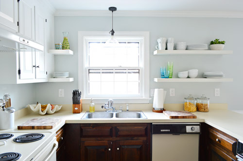 Painting Our Upper Cabinets White Young House Love