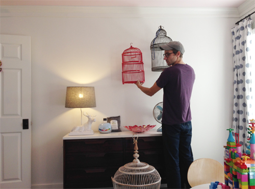 Dresser Trying Birdcages