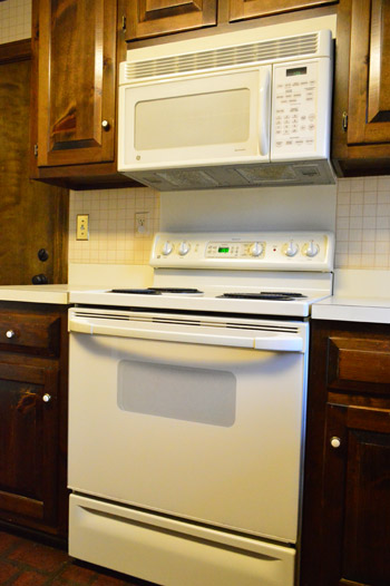 A Simple Solution to Unfinished Backsplash when Removing a Microwave Range  Hood — House by the Preserve