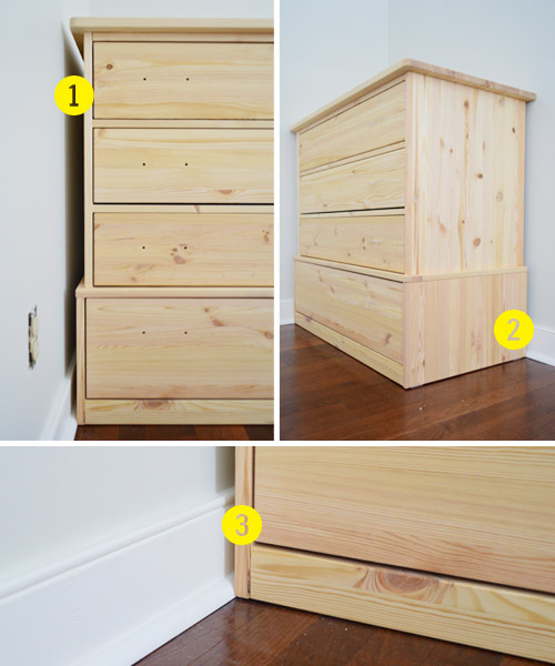 Ikea built store in dresser