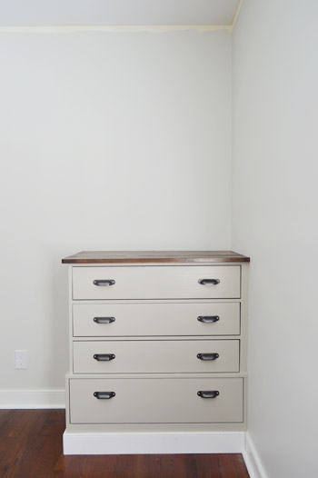 Bought Dressers Into Bedroom Built Ins, How To Fix Wobbly Ikea Dresser