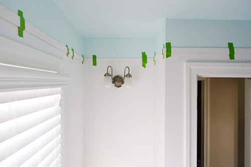 Adding Color And Trim To A Bathroom Ceiling Young House Love