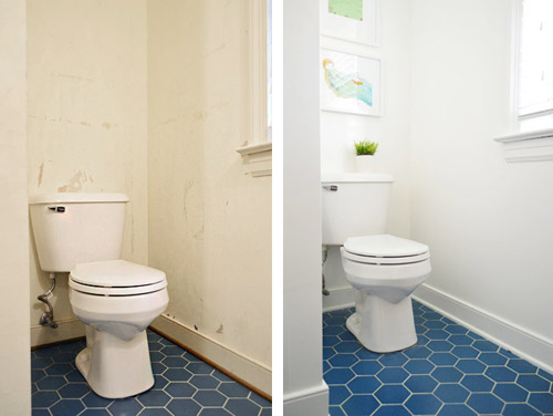 Blues Toilet Before N After