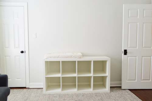 Ikea bookshelf clearance changing table