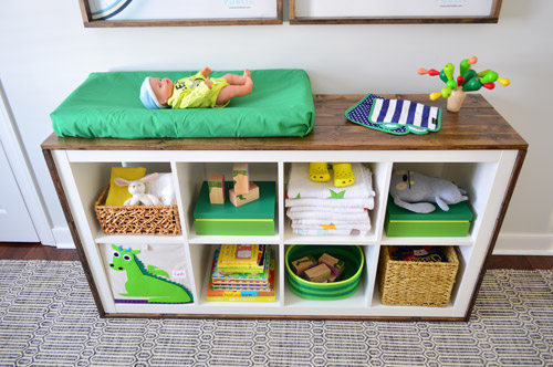 Cube storage sales changing table