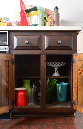 How to Build a Trash Can Cabinet with Pull Out Drawer - The Easy way