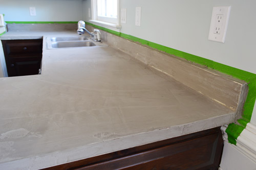 Trying Our Hand At Diy Ardex Concrete Counters Young House Love