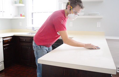 Trying Our Hand At Diy Ardex Concrete Counters Young House Love