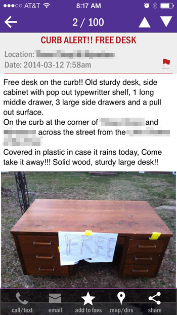 Craigslist deals office desk