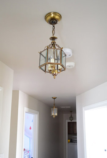 Three Oversized Lantern Lights For The Hallway Young House