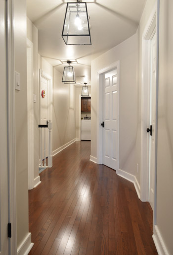 Upstairs hallway shop light fixtures