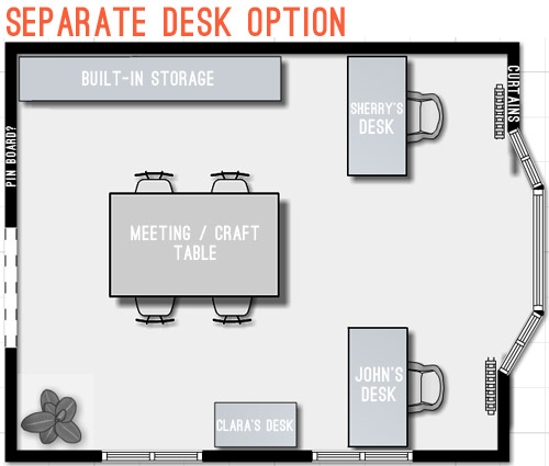 DIY Storage Desk For Home Office --Building Plans and Tutorial