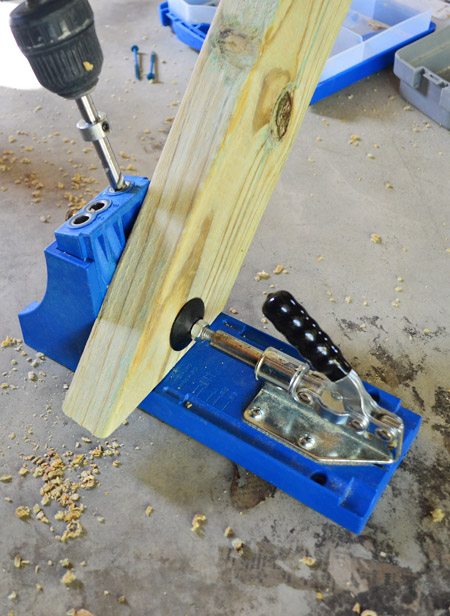 Using Kreg Jig To Create Pocket Holes In Pressure Treated Wood