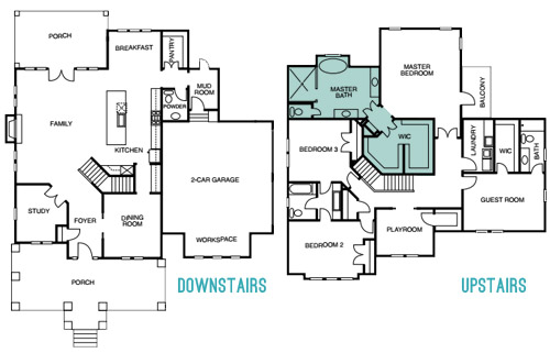 SHMBath Floor Plan Highighted