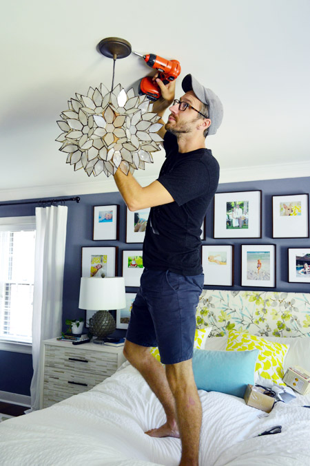 Bedroom clearance overhead lighting