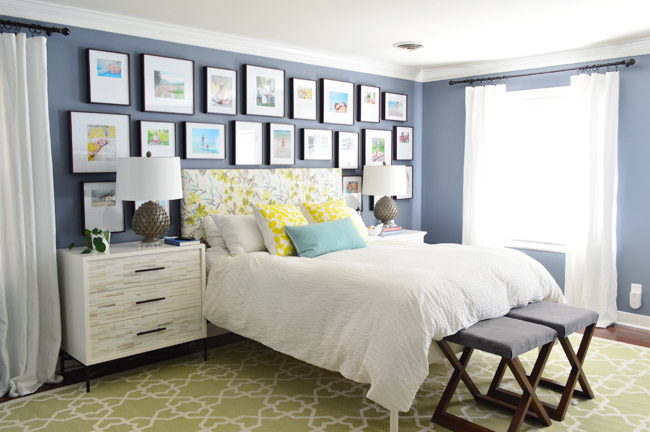 making a frame gallery wall over our bed | young house love